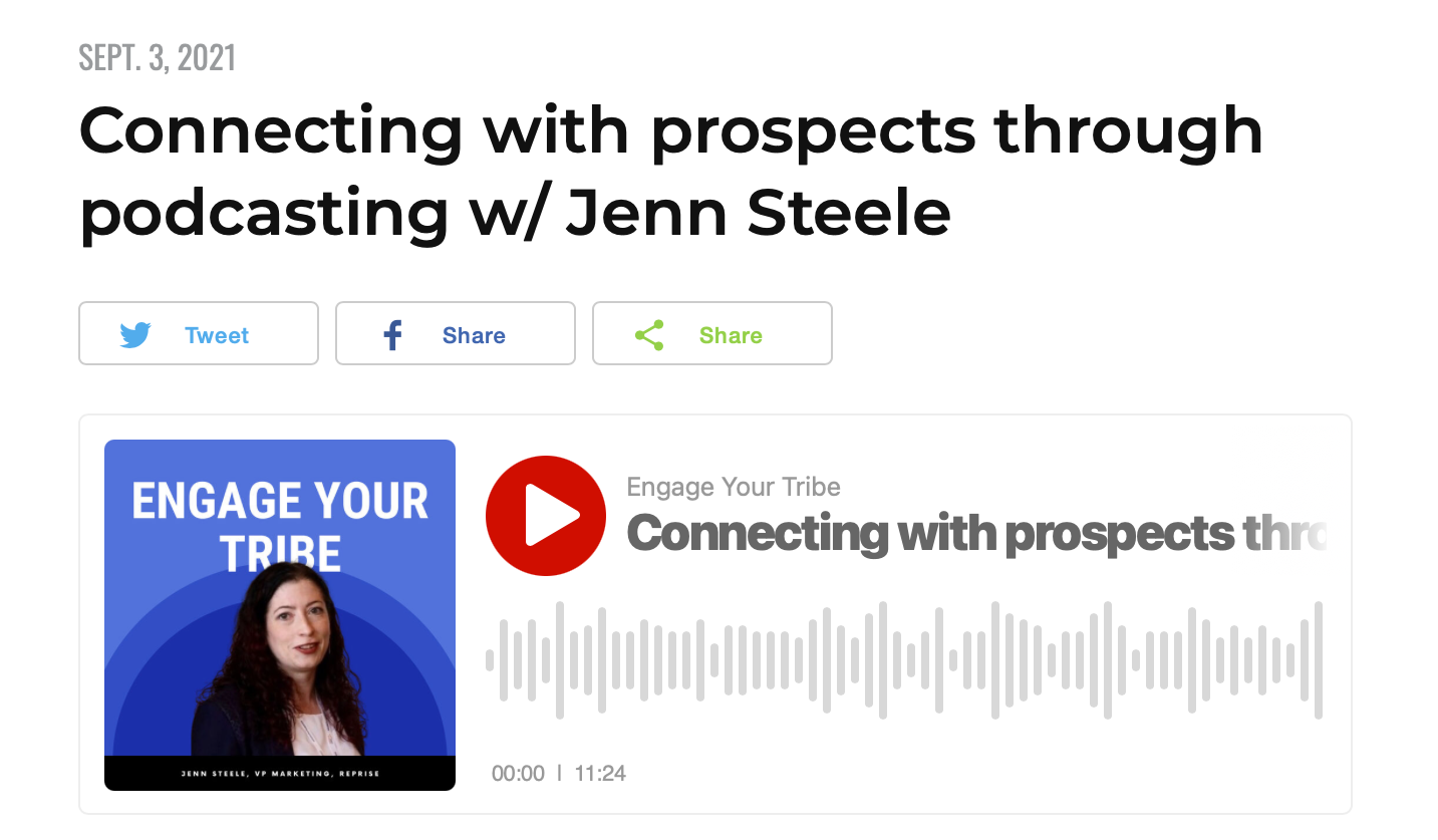 Connecting With Your ICP Through Podcasting with Jenn Steele