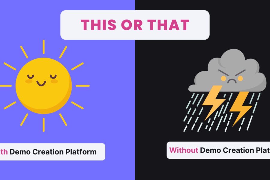 Product Marketers: creating product demos with a demo creation platform vs without