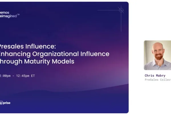 Presales Influence: Enhancing Organizational Influence through Maturity Models