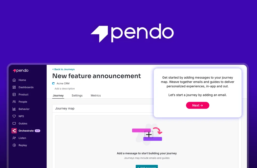 Artwork of pendo software with logo